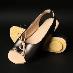 Lace-up Peep Toe Flat Sandals, Platinum,Never worn